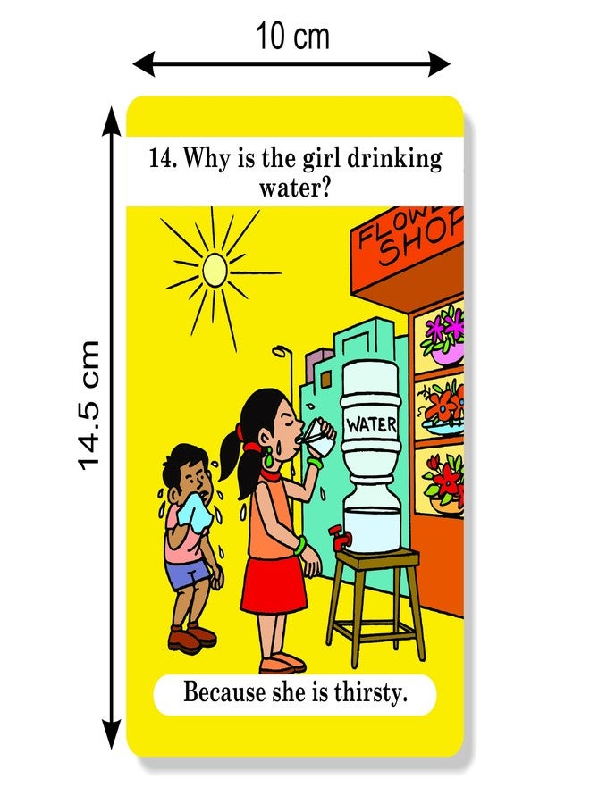 Brainy Bug Resources Answer Where? Why? Flashcards with App-Enabled Audio Feature | Verbal Reasoning and Prepositions | Audio in Hindi, English, Punjabi, Tamil, Kannada, Telugu - Image 3
